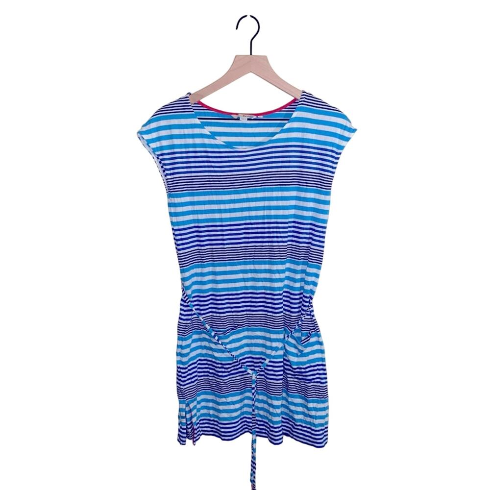 BODEN lightweight striped mini dress with front pockets S